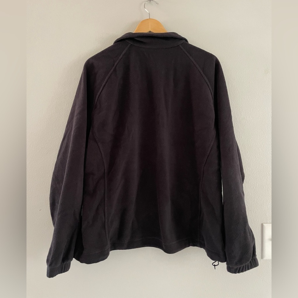 Columbia Black Fleece Zip Up Jacket - Picture 2 of 6